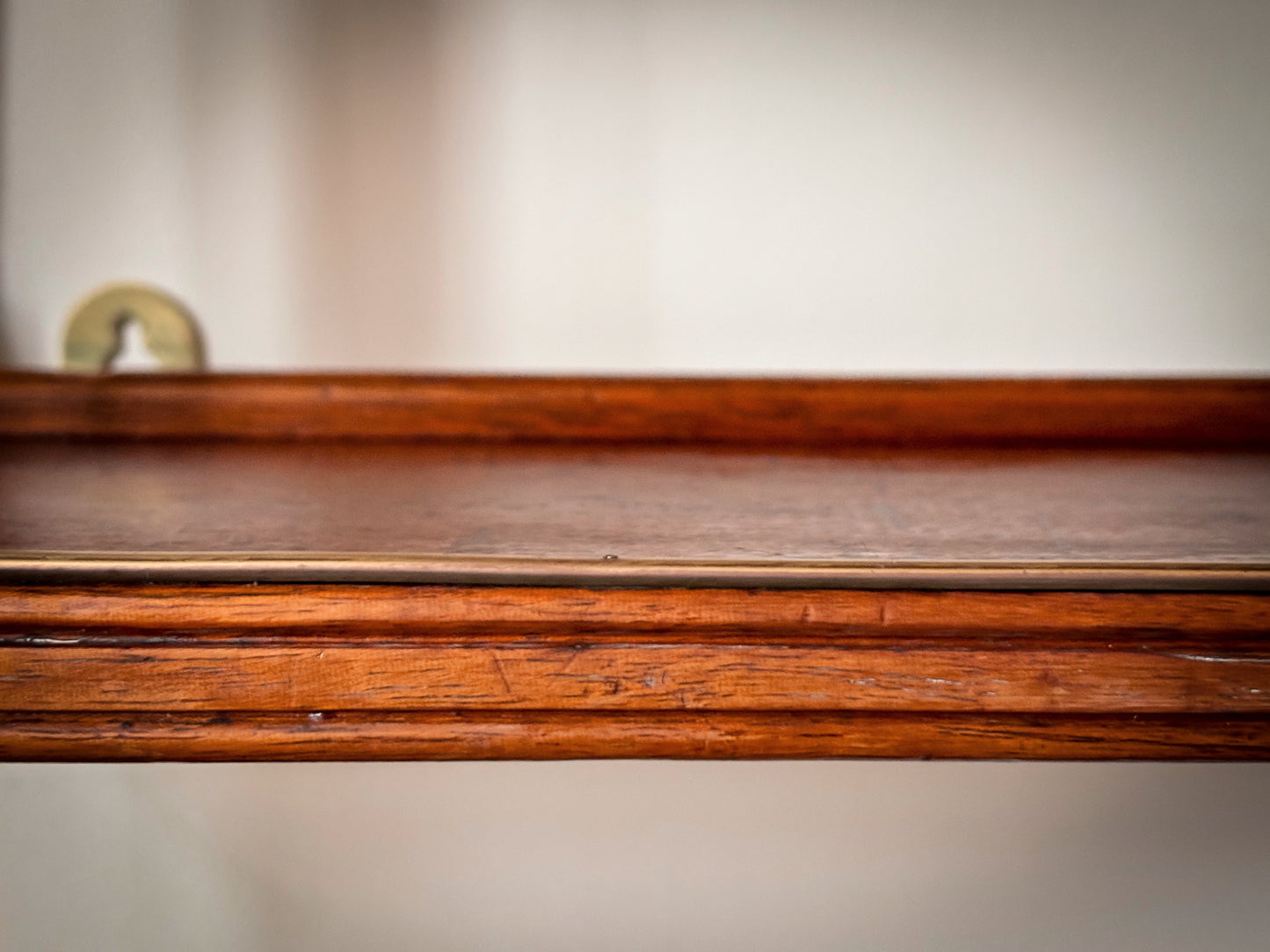 19th Century Mahogany Campaign Shelves