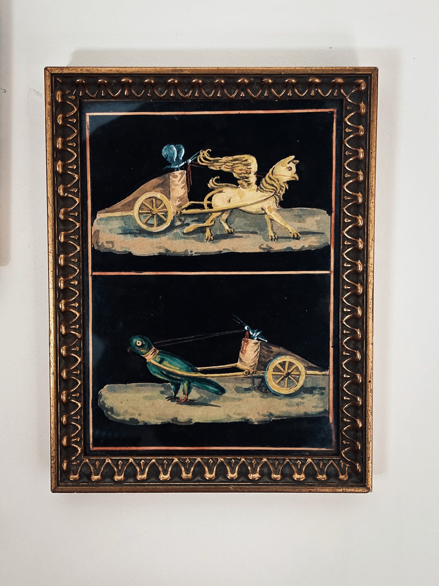 A Suite of Four Neo-Pompeian Watercolours (Italian, mid-19th c.)