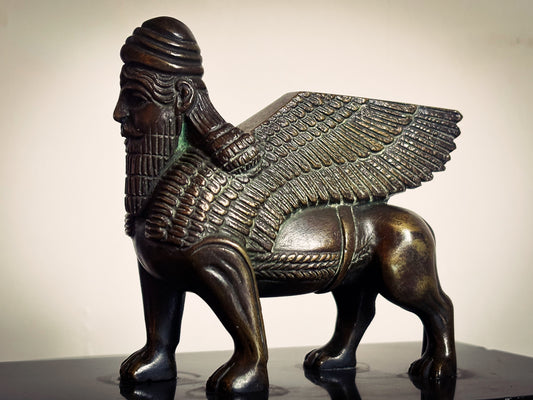 A Grand Tour Bronze of an Assyrian Lamassu