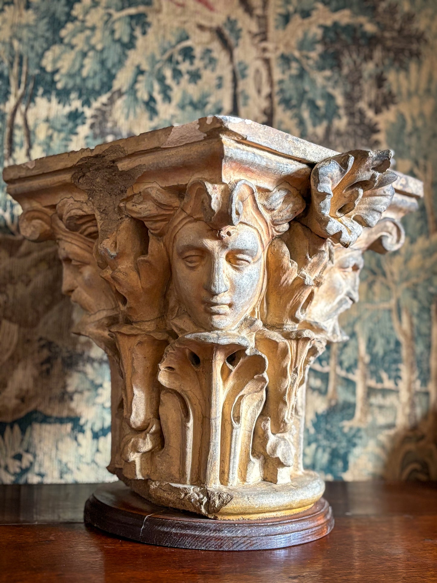 Important Gothic Stone Capital c1820