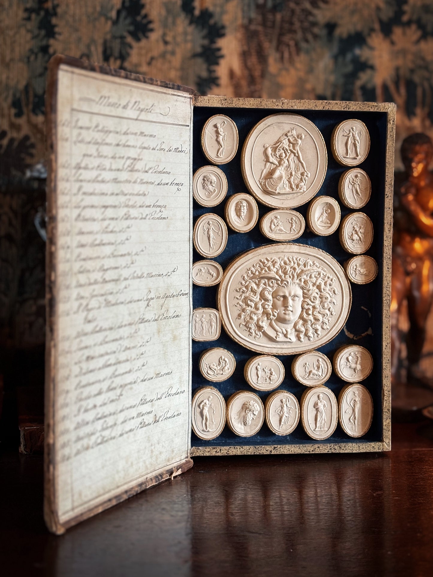 Grand Tour Book Intaglio Cameo of Classical Subjects Pietro Paoletti (1801–1847)