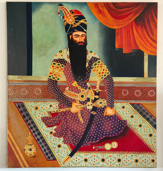 A Persian Portrait of Fath Ali Shah Qajar