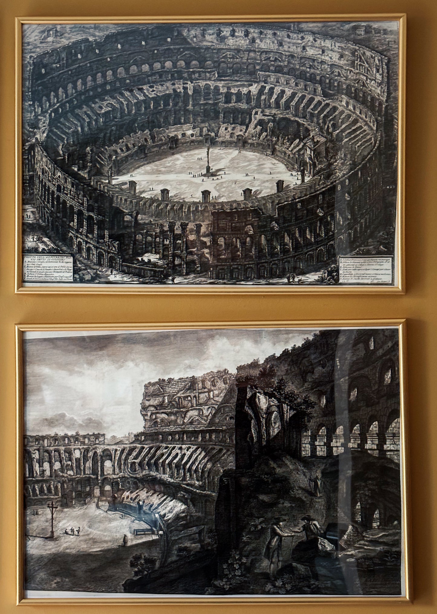 Six Giovanni Battista Piranesi Views of Rome Prints