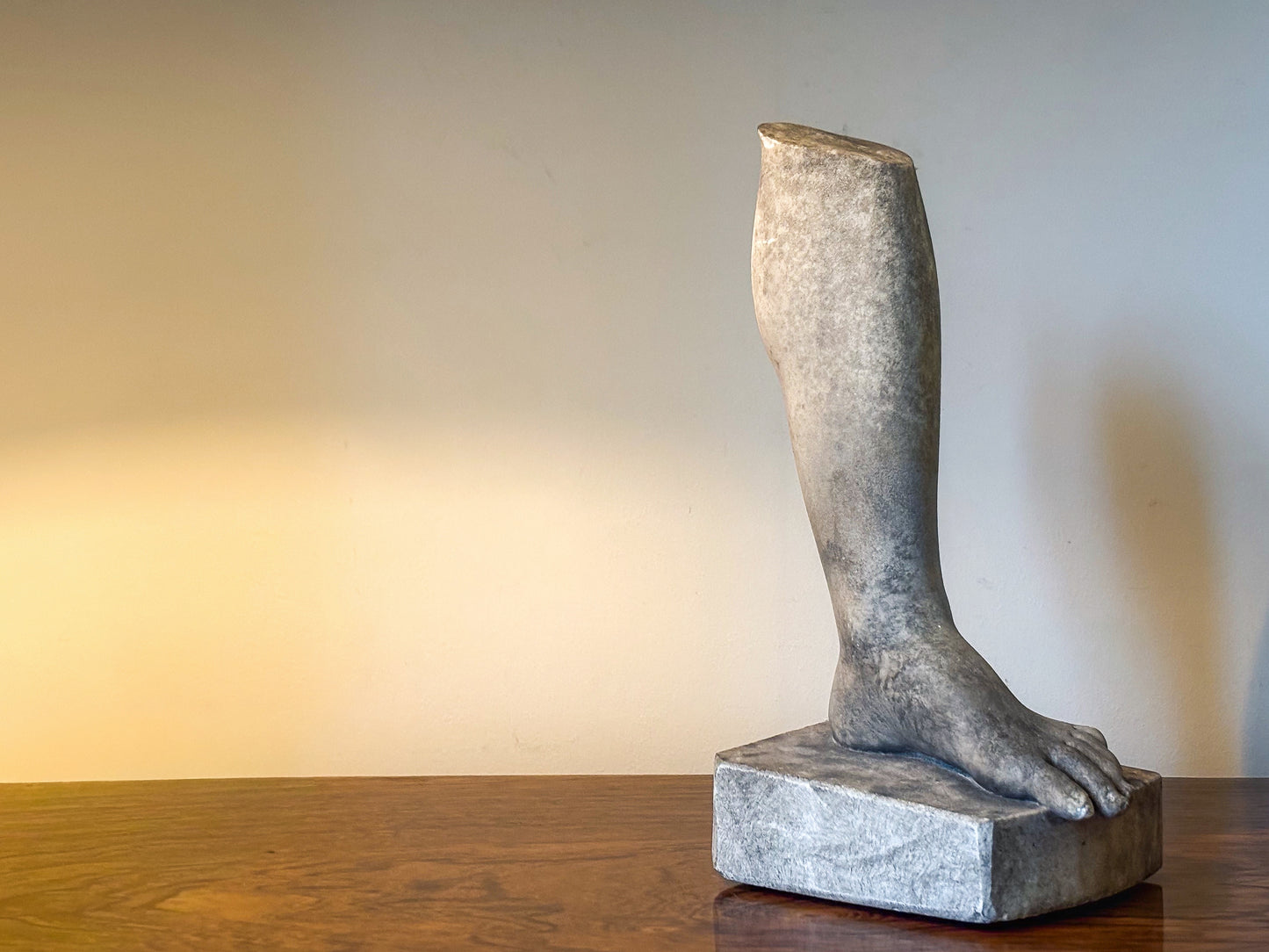 Grand Tour Italian Marble Fragment of a Lower leg and foot