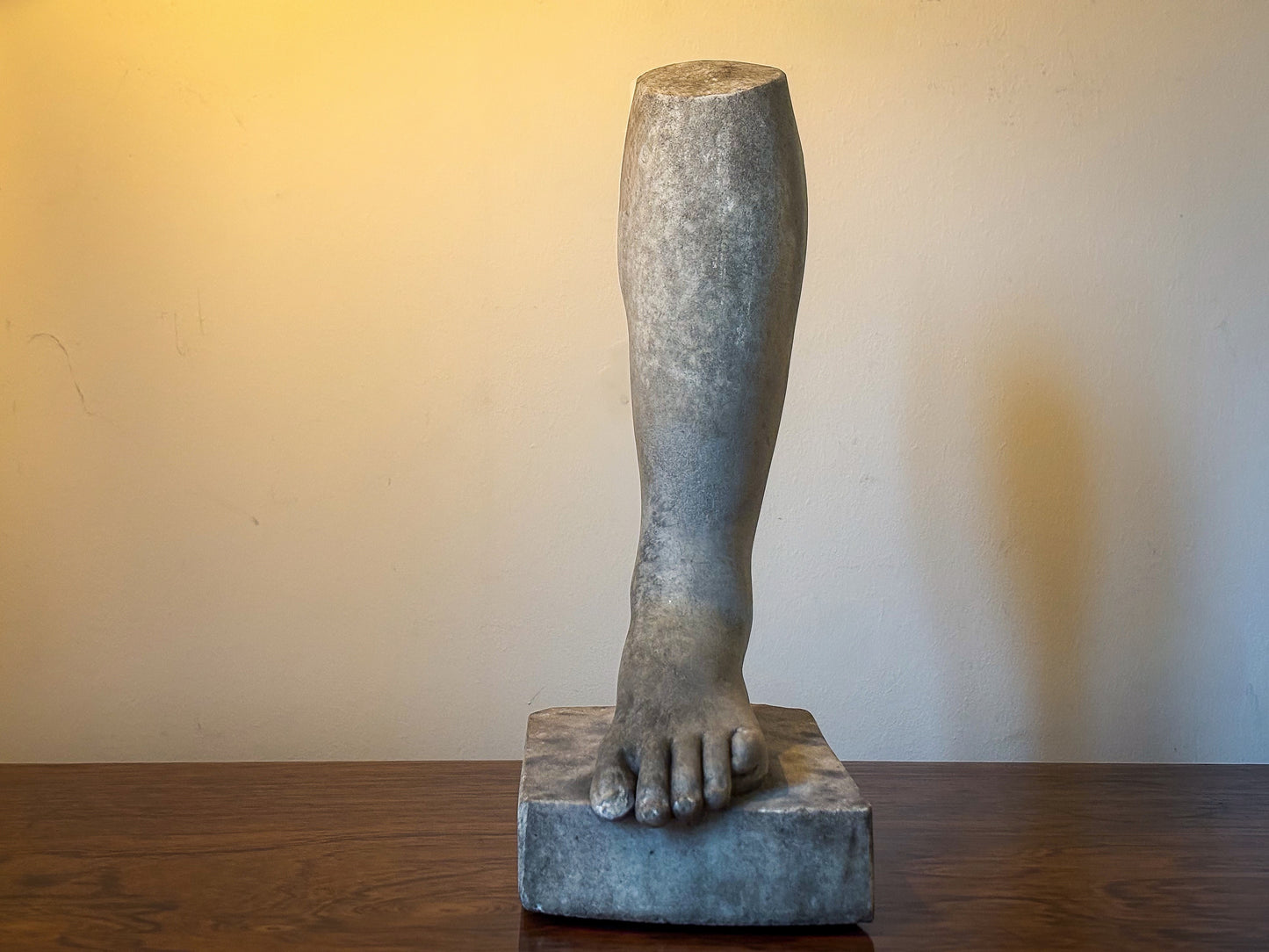Grand Tour Italian Marble Fragment of a Lower leg and foot