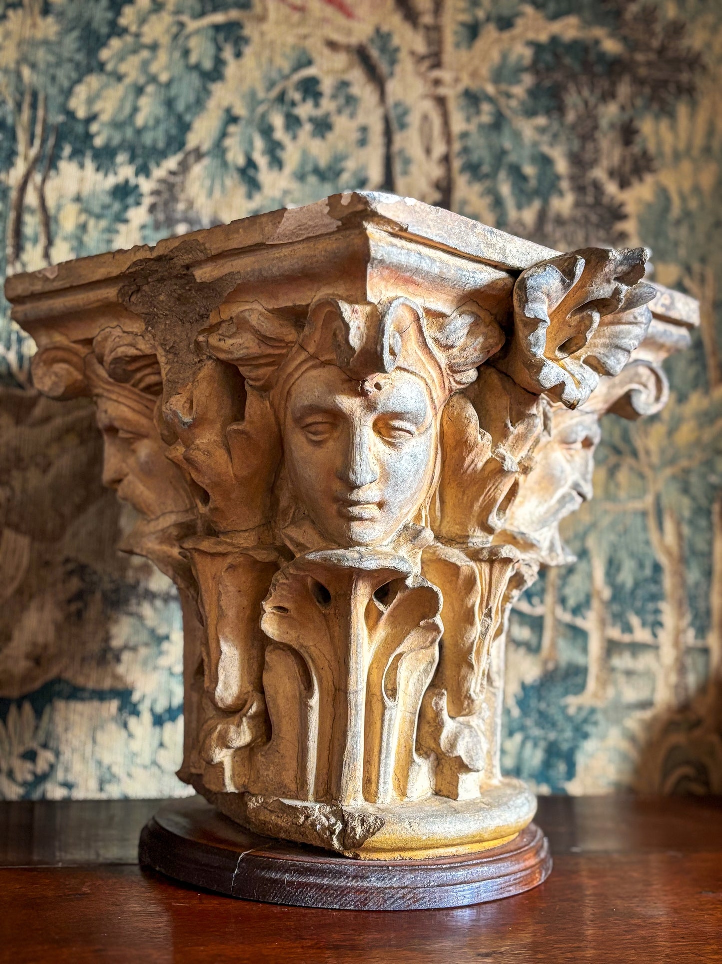 Important Gothic Stone Capital c1820