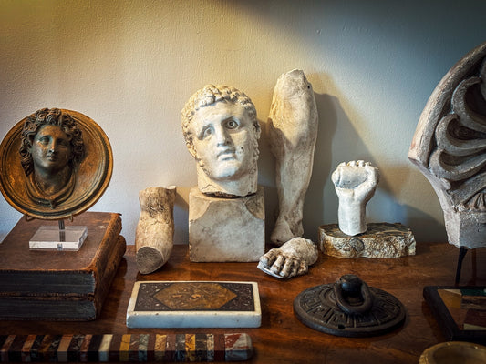 A Collection of Plaster Fragments after the Capitoline Hercules