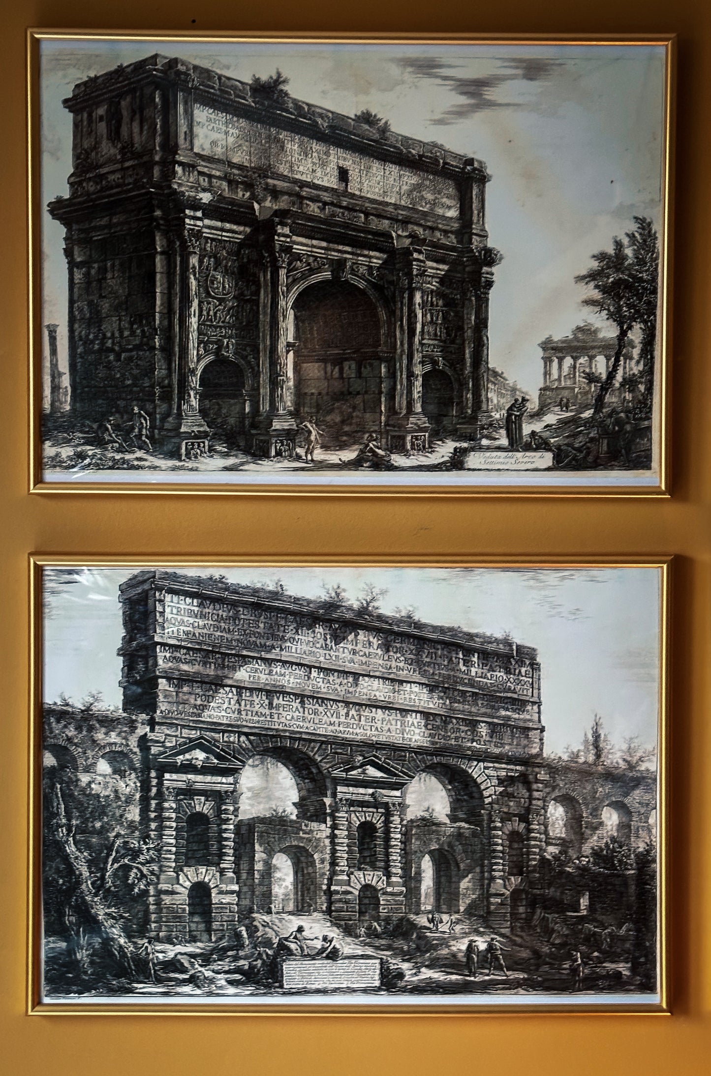 Six Giovanni Battista Piranesi Views of Rome Prints