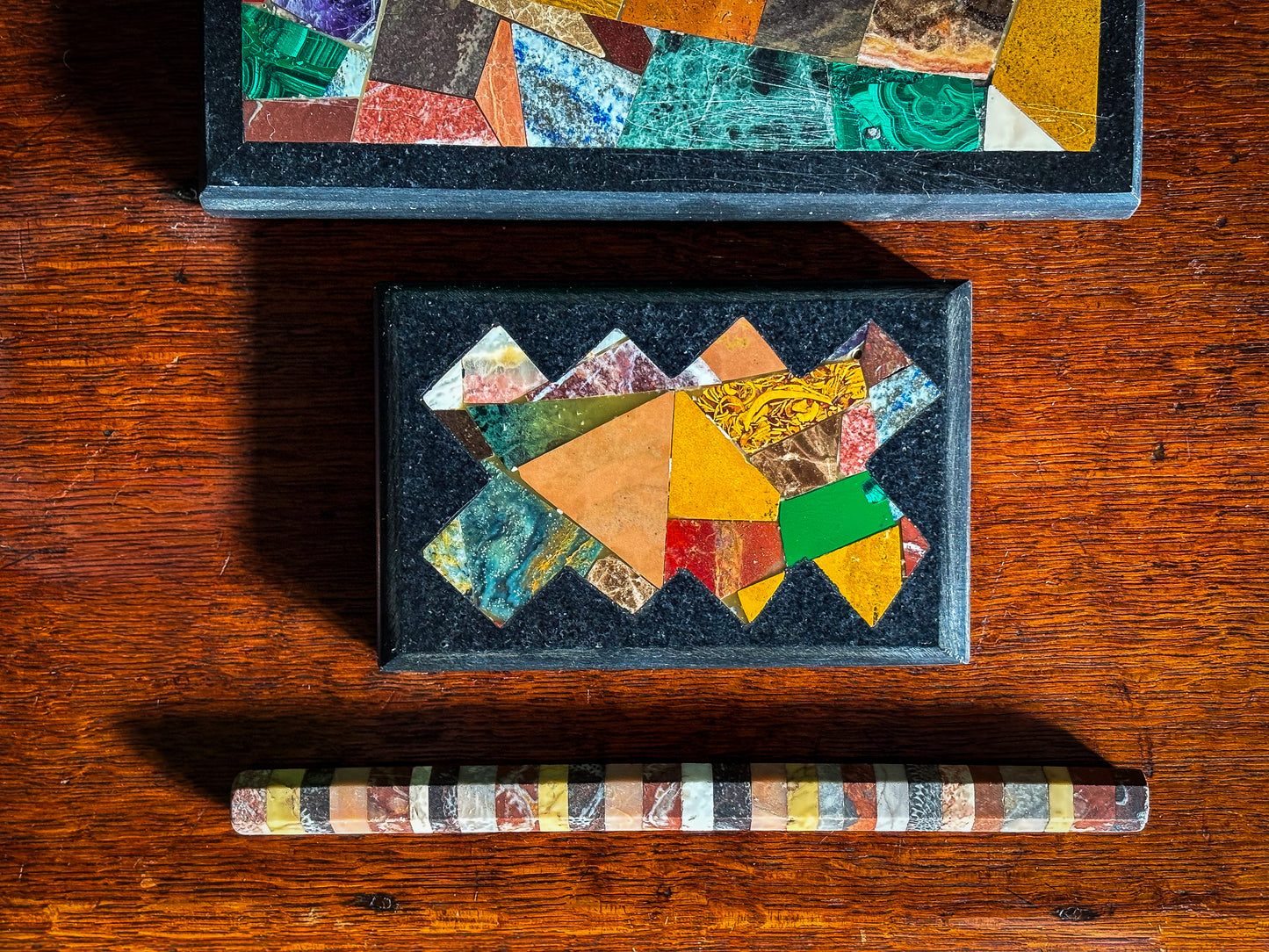 Grand Tour specimen-stone paperweight