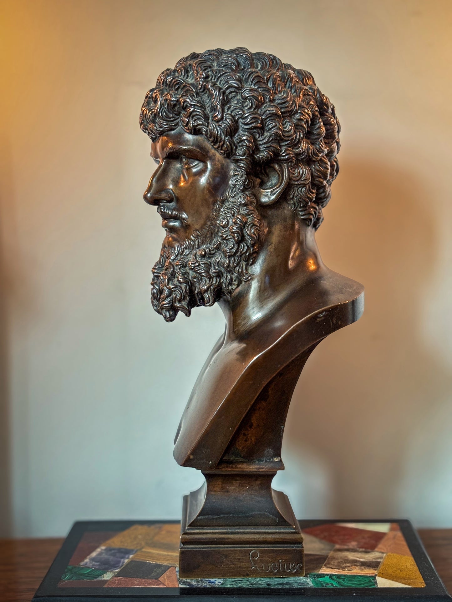Grand Tour Bronze Bust Lucius Verus