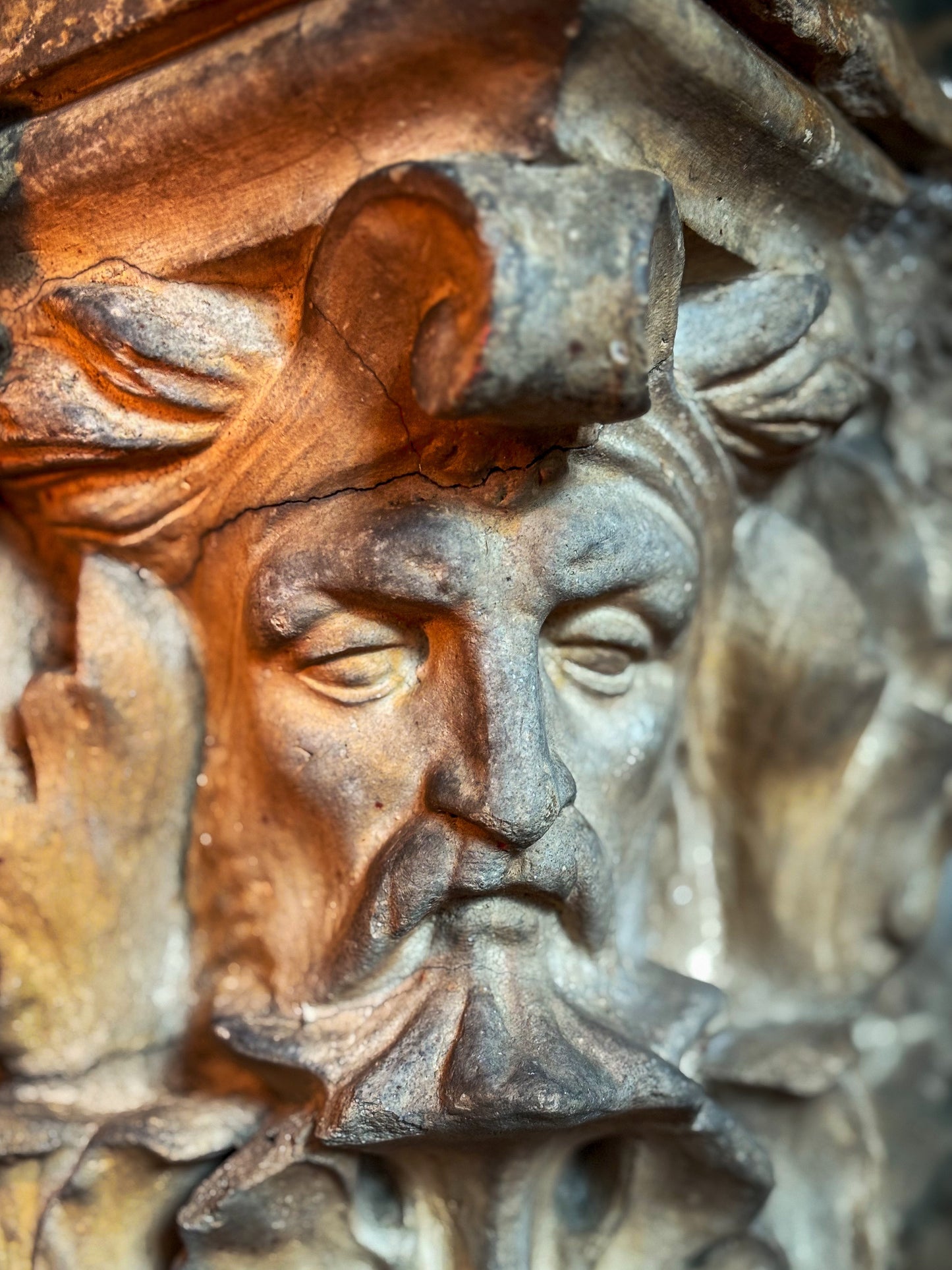 Important Gothic Stone Capital c1820