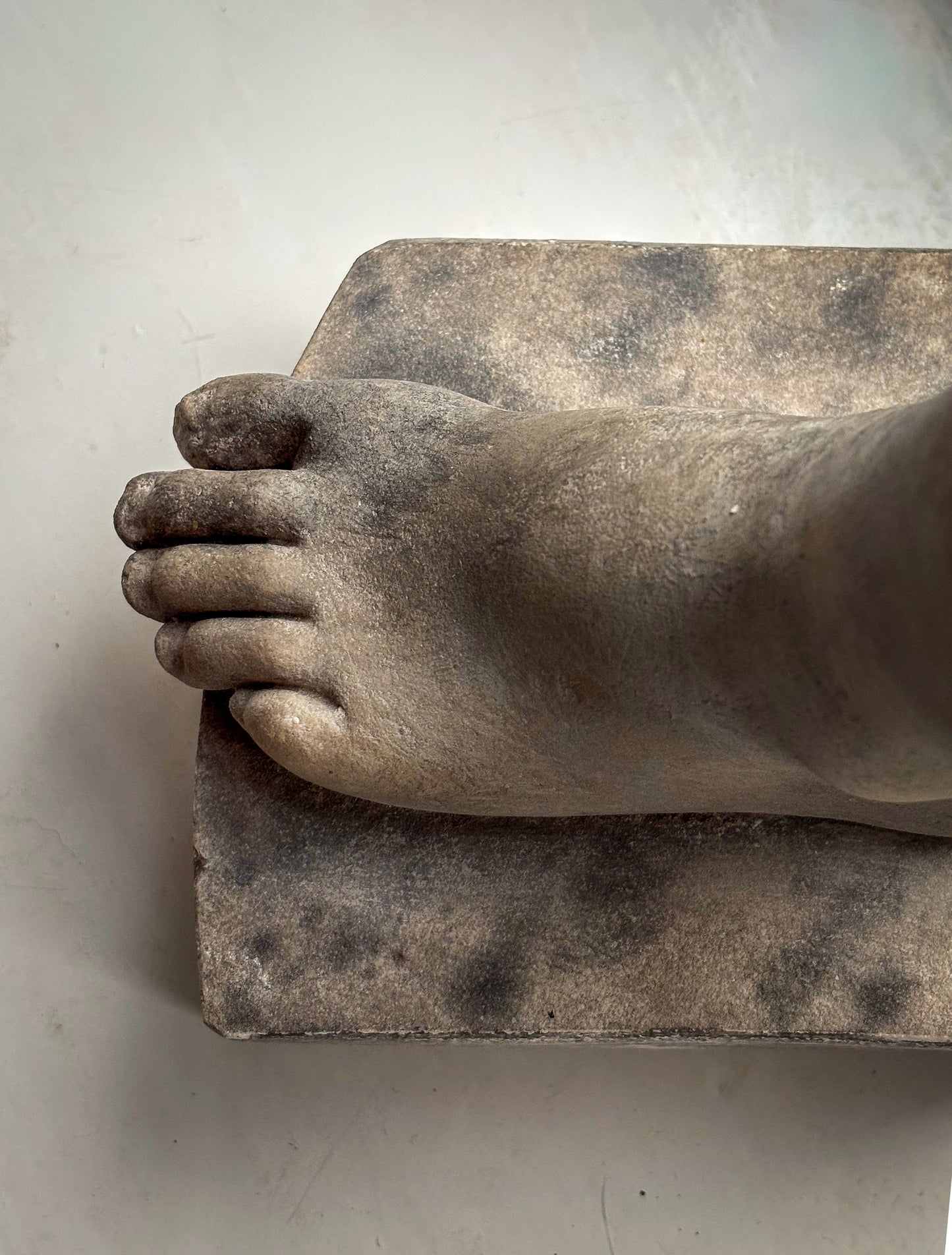 Grand Tour Italian Marble Fragment of a Lower leg and foot