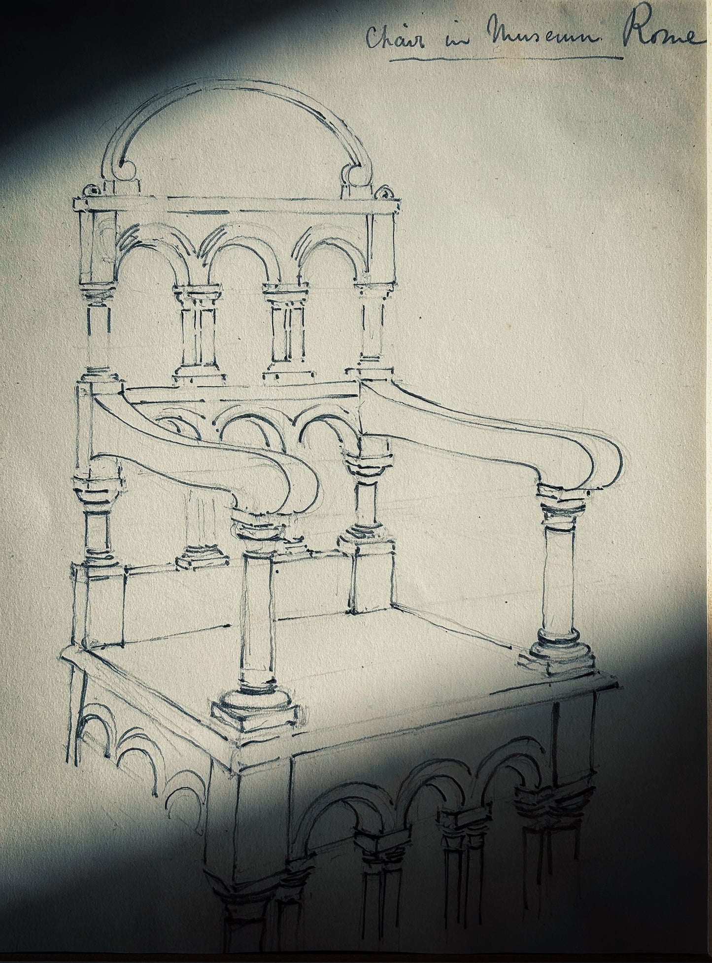 Chair in Museum, Rome (after Sir Francis Drake’s Chair), c.1880–1900