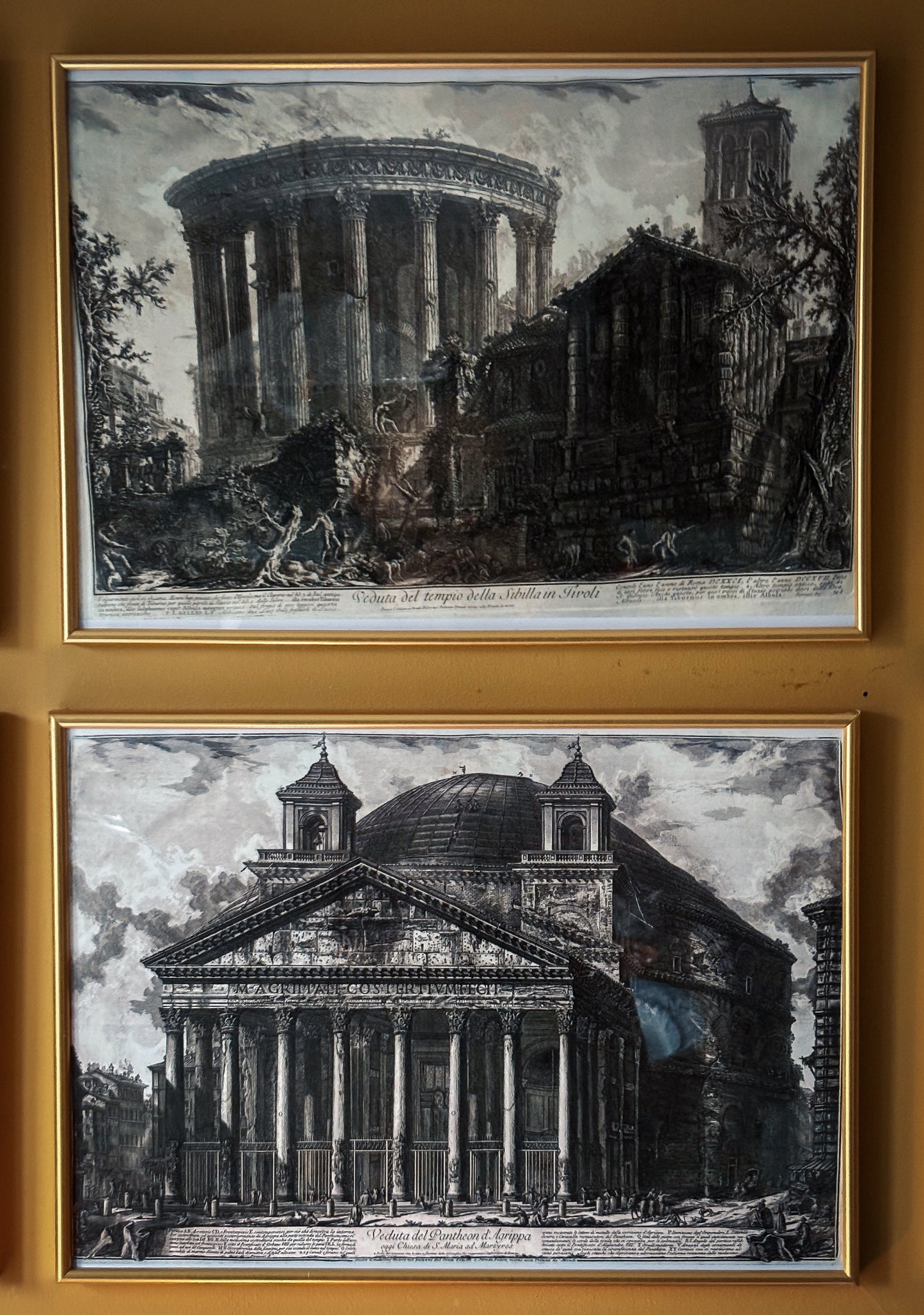 Six Giovanni Battista Piranesi Views of Rome Prints