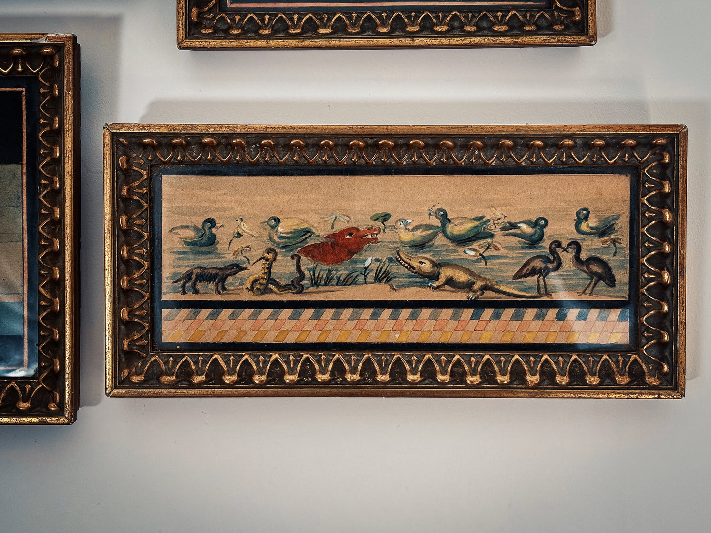 A Suite of Four Neo-Pompeian Watercolours (Italian, mid-19th c.)
