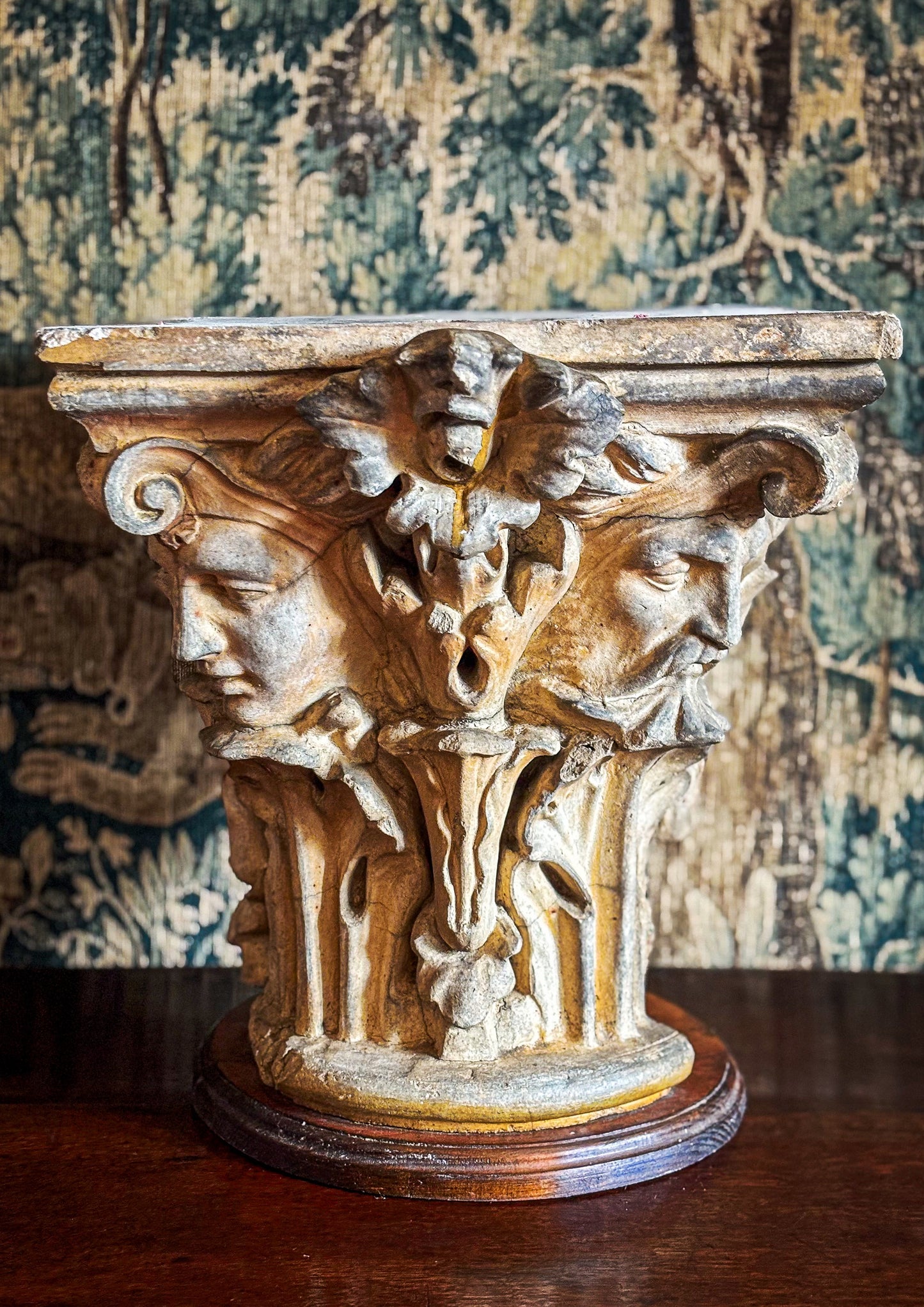 Important Gothic Stone Capital c1820