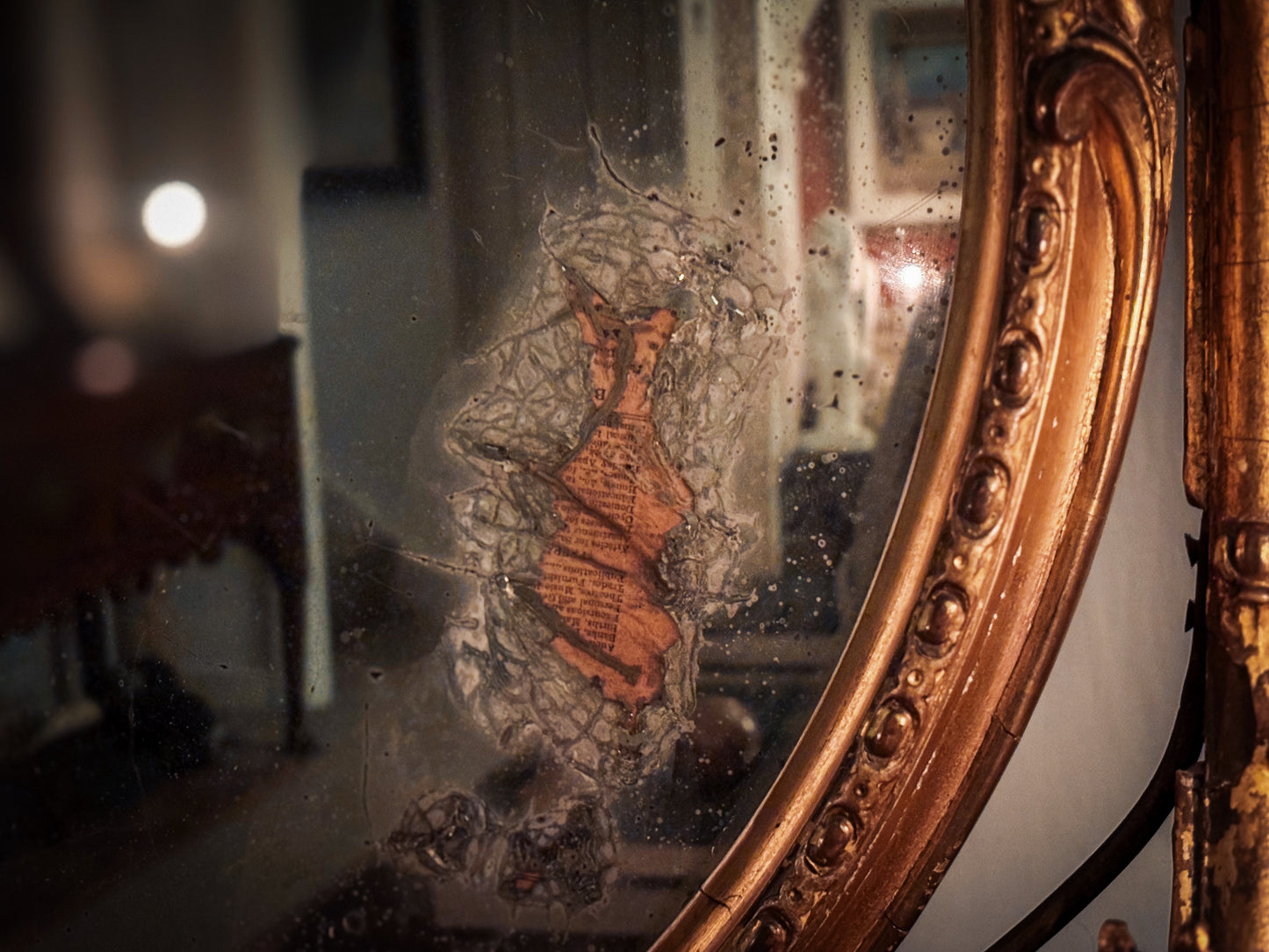 Rococo Revival table girandole mirror