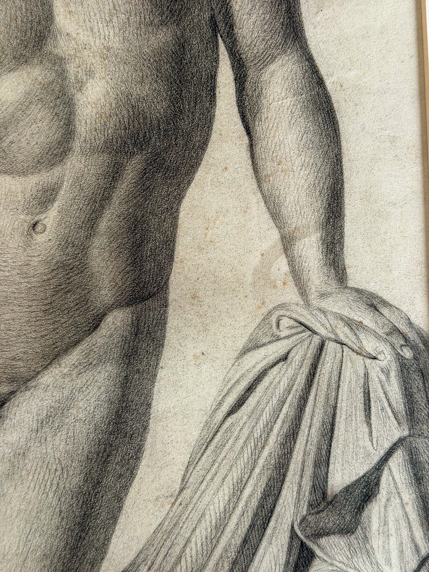 19th Century Academic Drawing of a Niobid