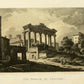 James Merigot (1760–1824)
Temple of Concord, Rome; and Fountain of the Nymph Egeria, Rome