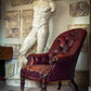 A fine William IV Period English Leather Library Armchair