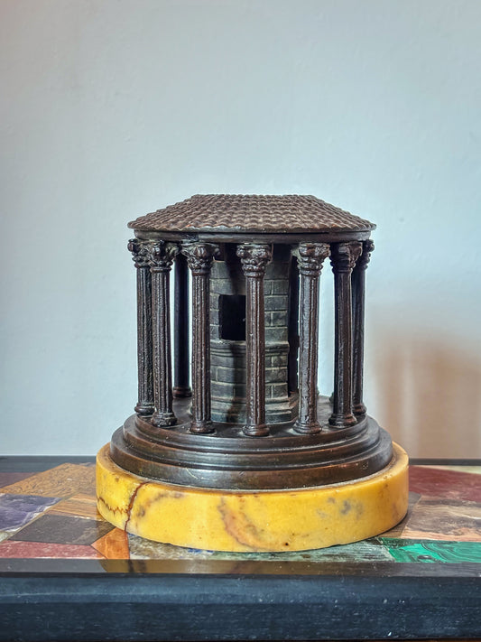 19th Century Grand Tour Bronze Temple of Hercules Victor
