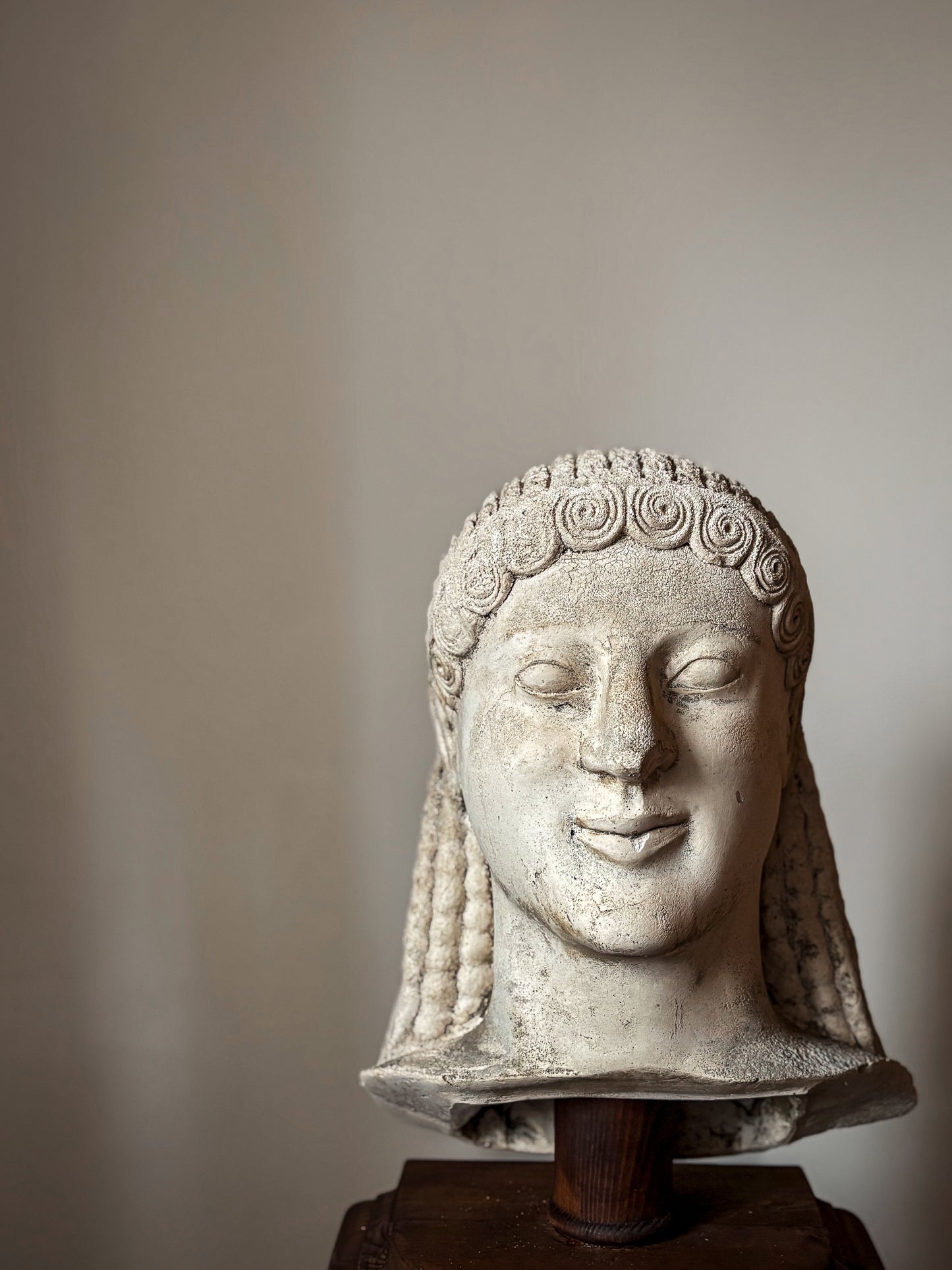 Archaic Greek Kouros Head