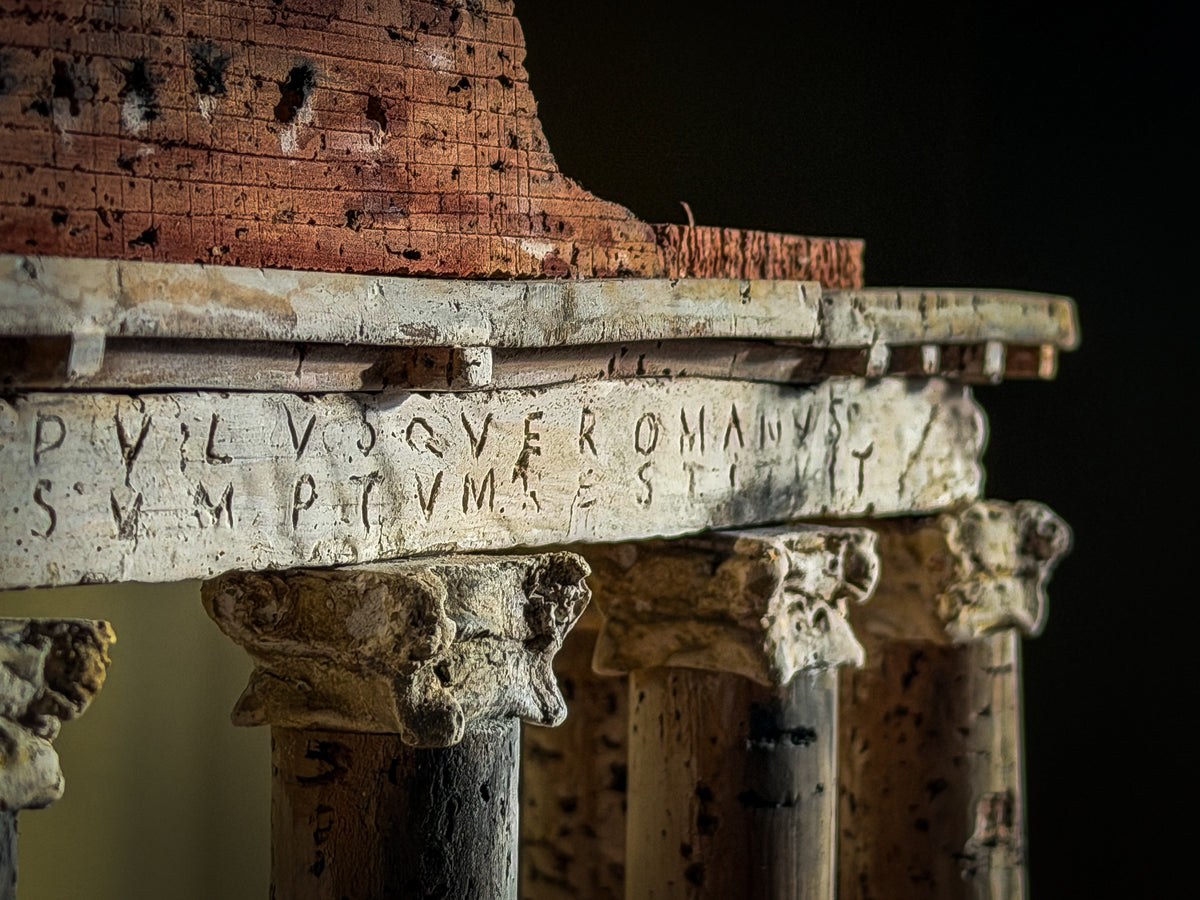 An Architectural Cork Model of the Temple of Saturn, Roman Forum, Rome