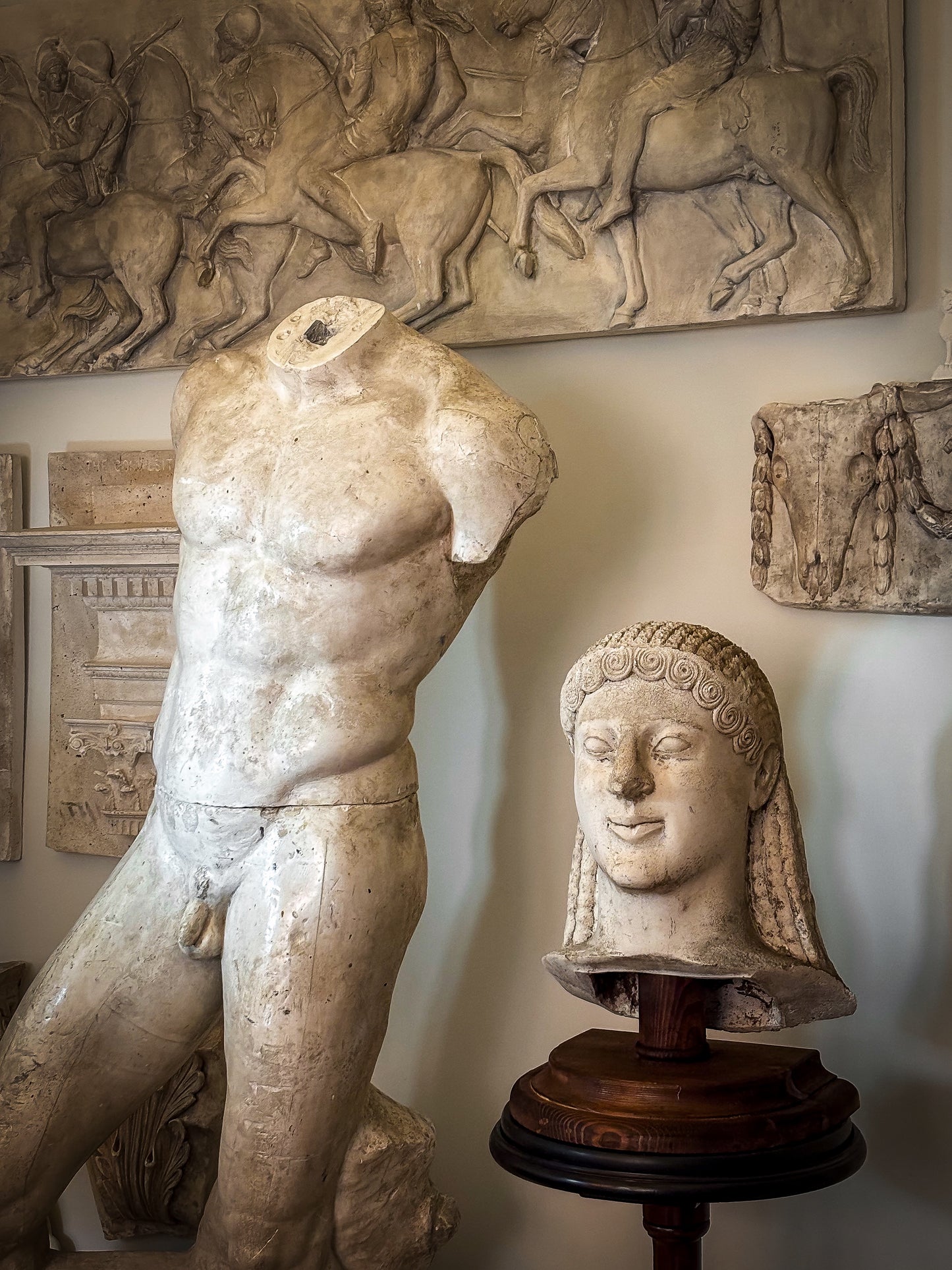 Archaic Greek Kouros Head