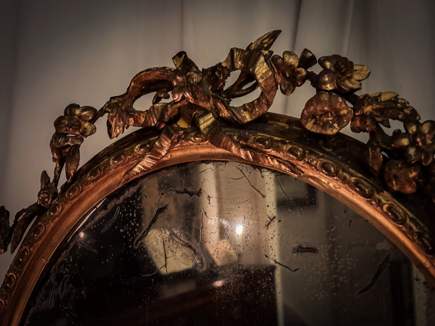 Rococo Revival table girandole mirror