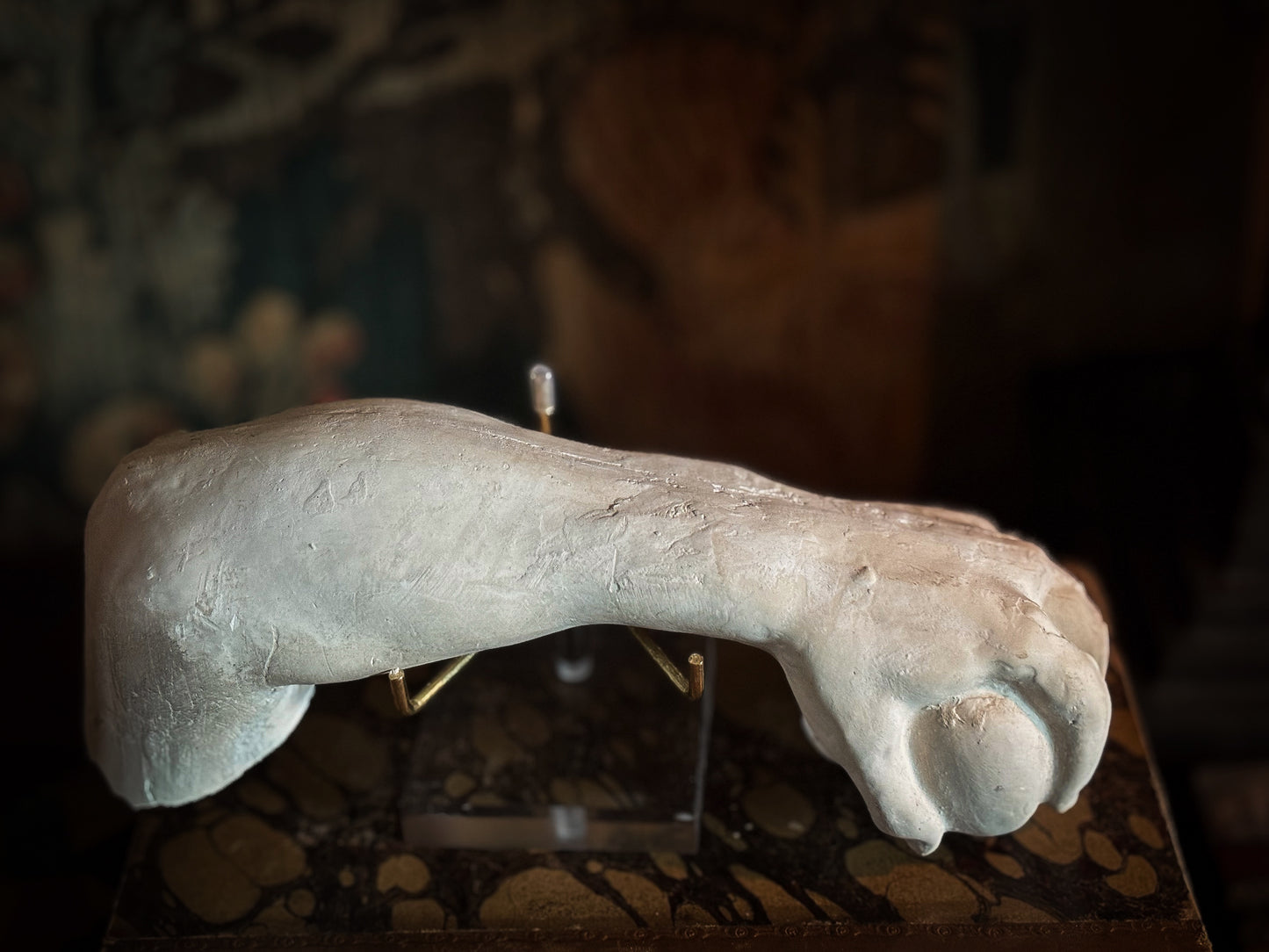 Classical Plaster Fragment - Arm of the Capitoline Hercules with the Apples of the Hesperides