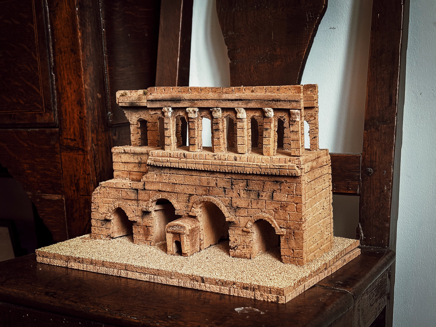 A Cork Model of the Porte Saint-André, Autun