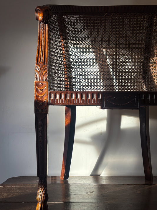 English Neo-Classical Armchair in the Manner of Robert Adam, 19th Century