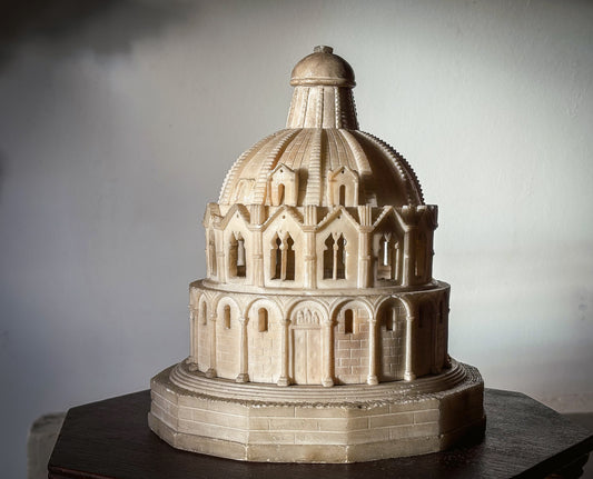 Grand Tour Alabaster Model of the Baptistery of San Giovanni, Pisa.
