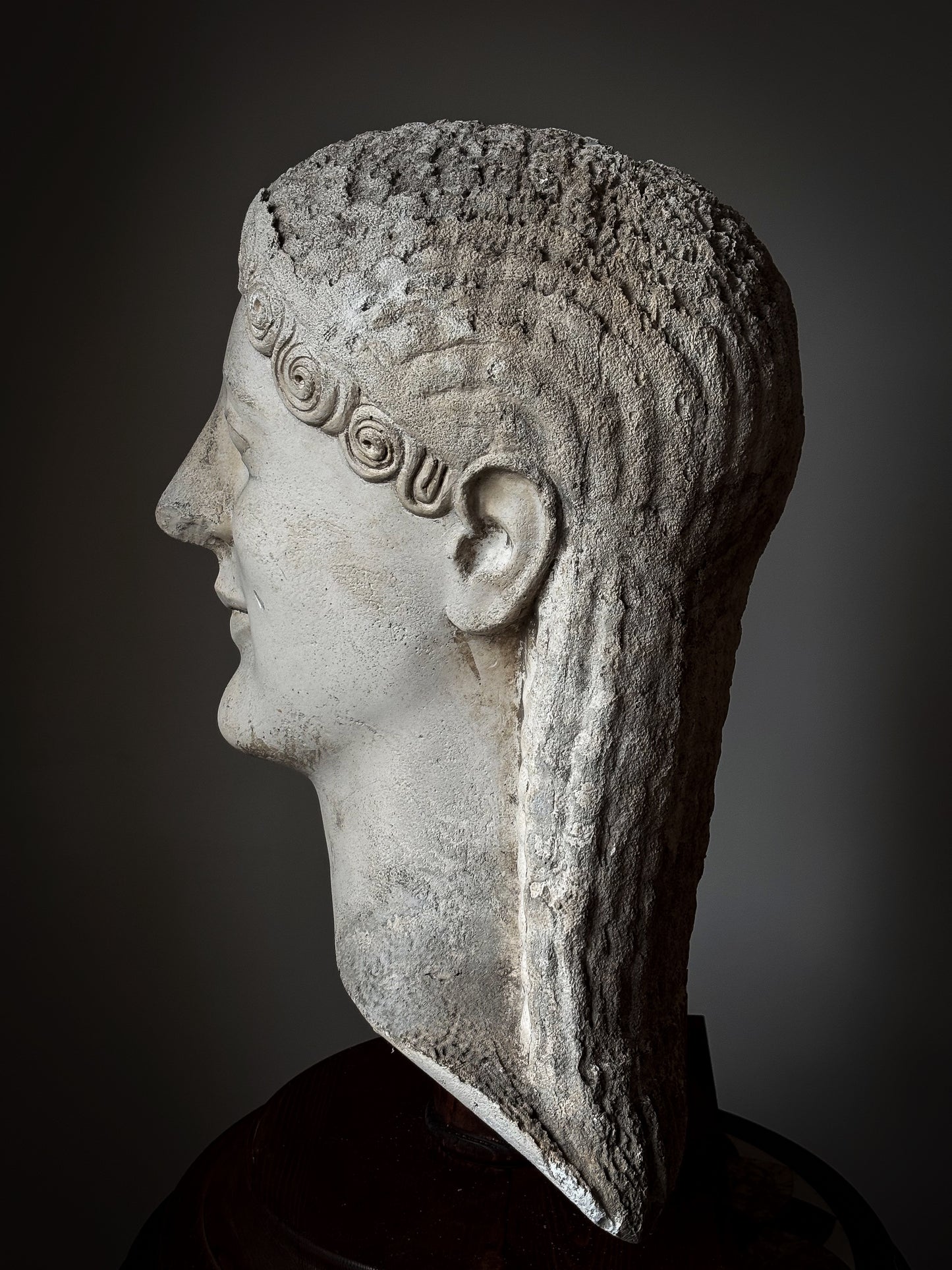 Archaic Greek Kouros Head