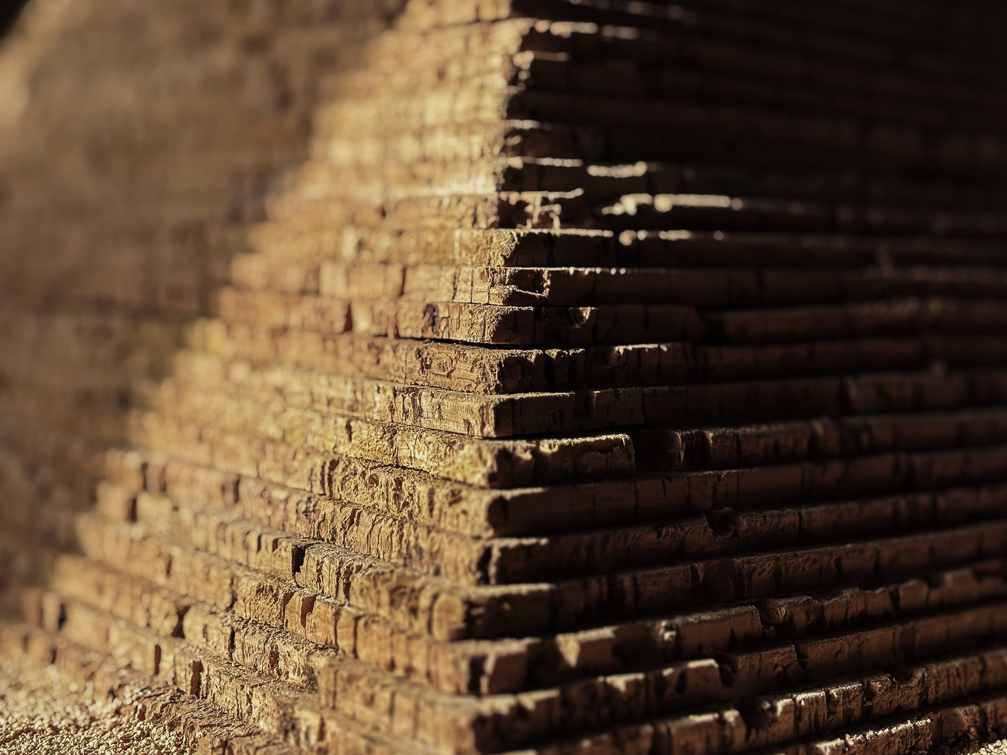 A Cork Model of the Great Pyramid of Giza