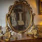Rococo Revival table girandole mirror