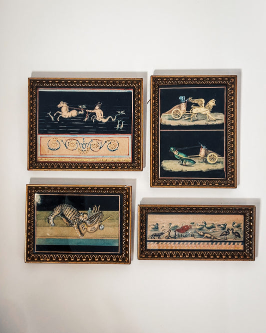 A Suite of Four Neo-Pompeian Watercolours (Italian, mid-19th c.)