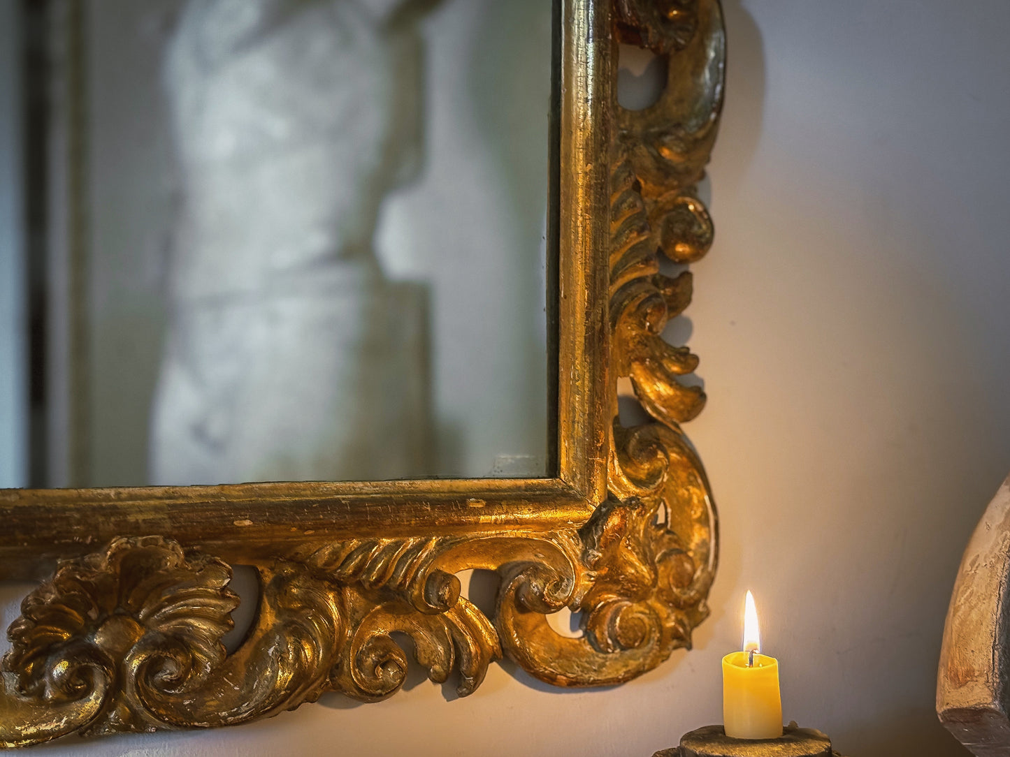 18th Century English George III Giltwood Mirror