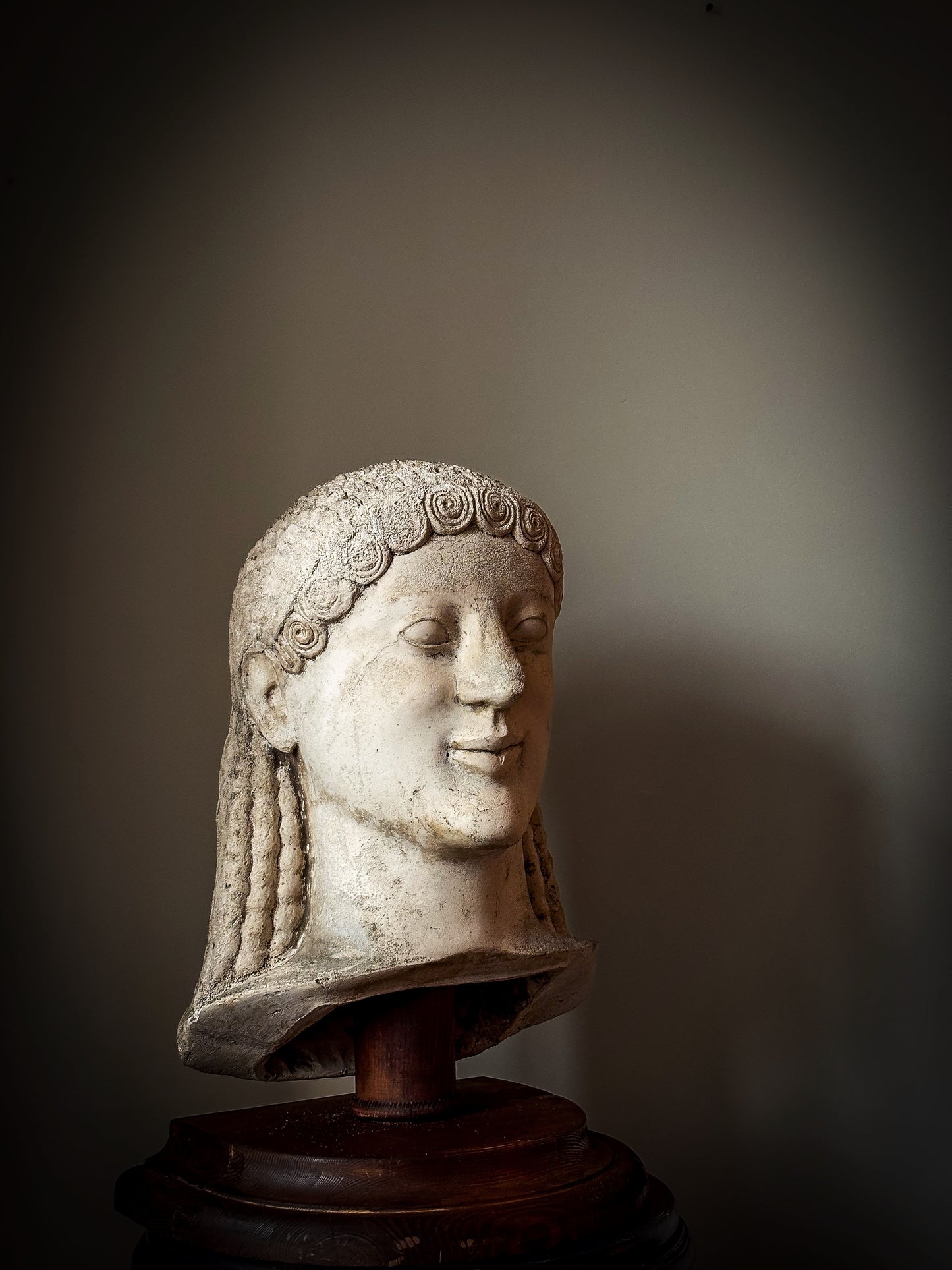 Archaic Greek Kouros Head