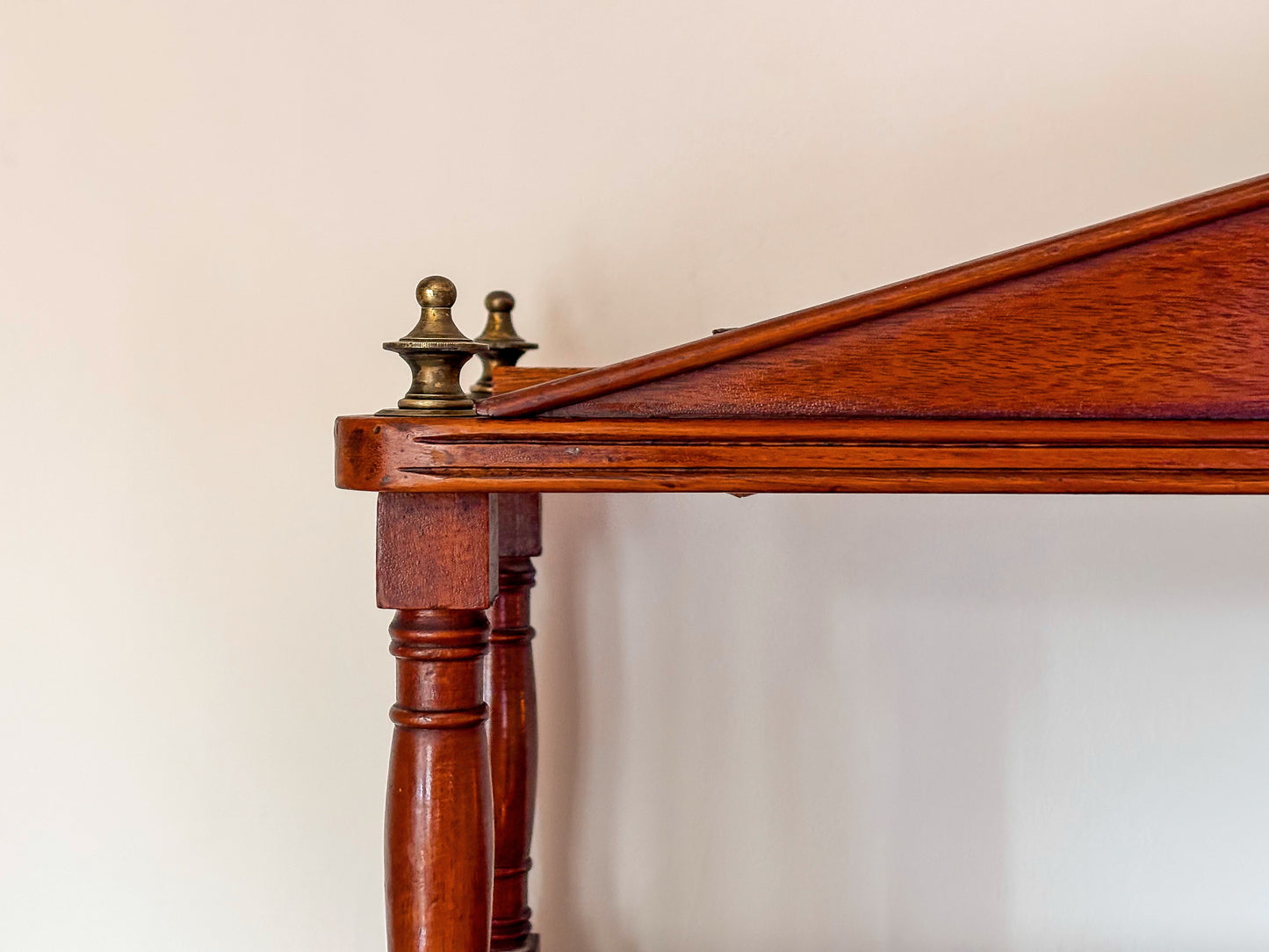 19th Century Mahogany Campaign Shelves