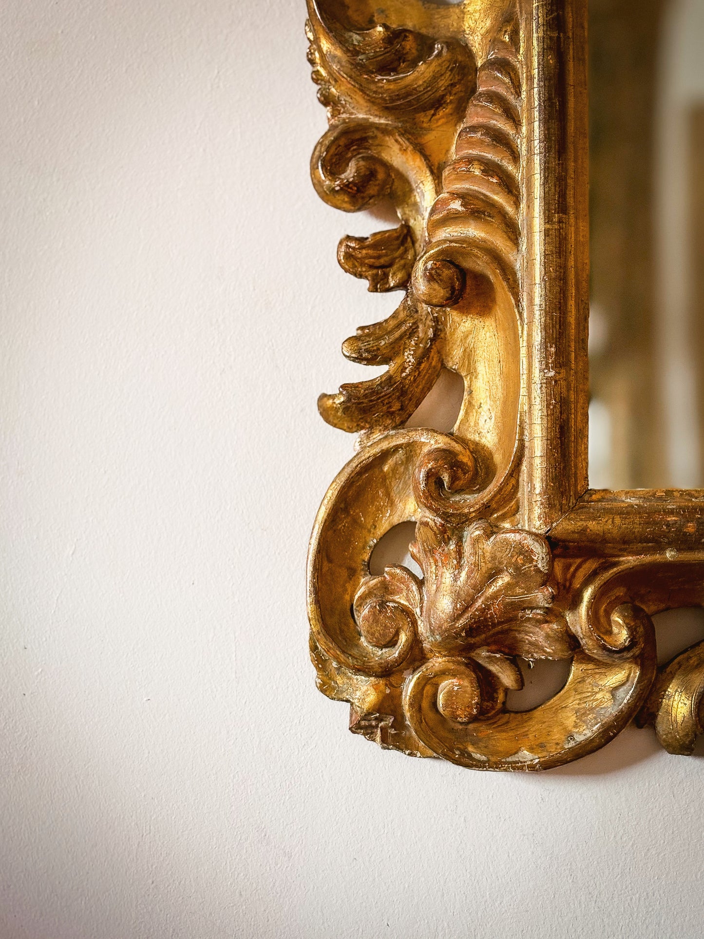 18th Century English George III Giltwood Mirror