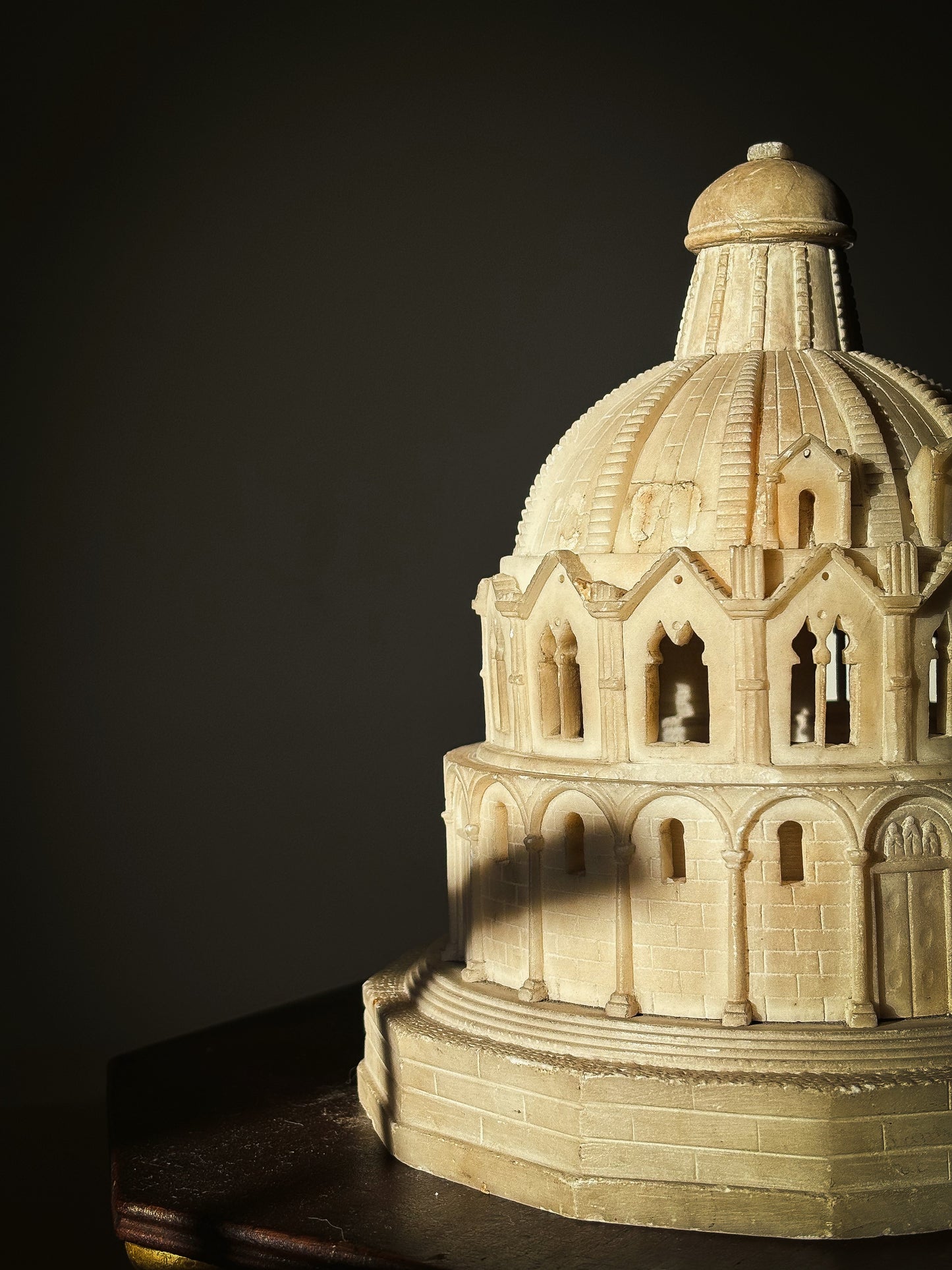 Grand Tour Alabaster Model of the Baptistery of San Giovanni, Pisa.