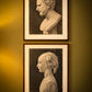 A Pair of Monumental Academic Drawings of Demosthenes and La Belle Florentine, circa 1880