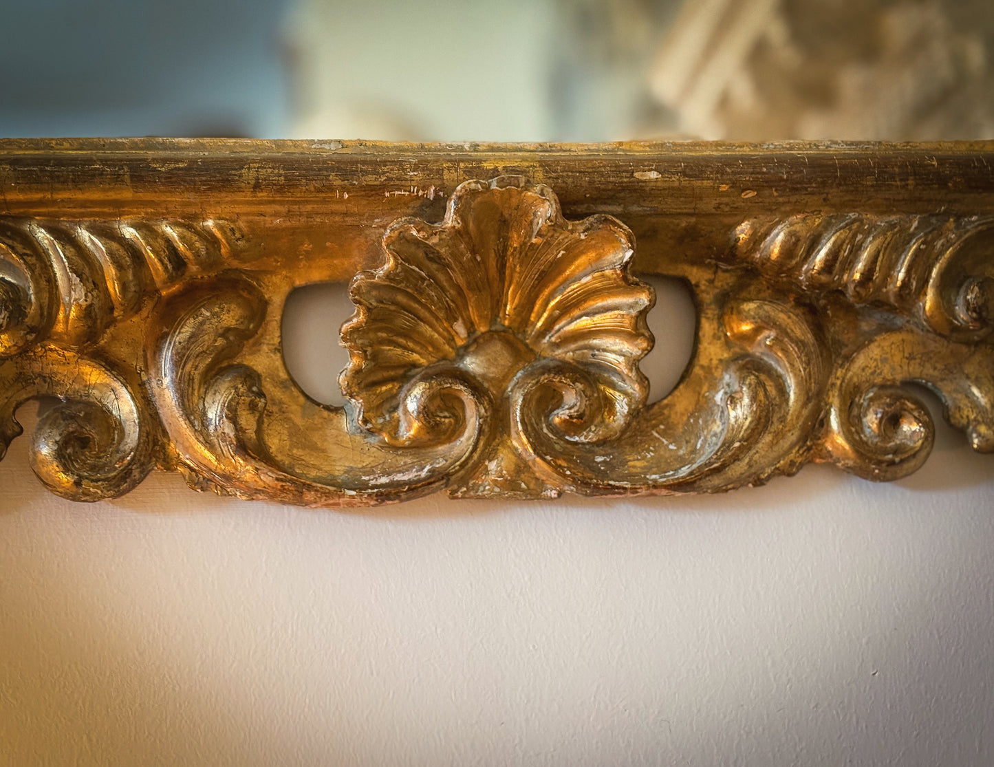 18th Century English George III Giltwood Mirror