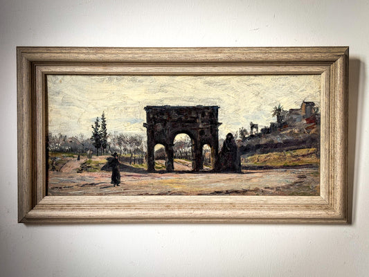 An Italian Study - The Arch of Constantine and the Meta Sudans, Rome 1876