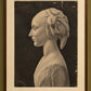 A Pair of Monumental Academic Drawings of Demosthenes and La Belle Florentine, circa 1880