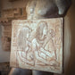 Egyptian Revival Plaster Relief of Ramose and Merit-Ptah