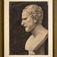 A Pair of Monumental Academic Drawings of Demosthenes and La Belle Florentine, circa 1880