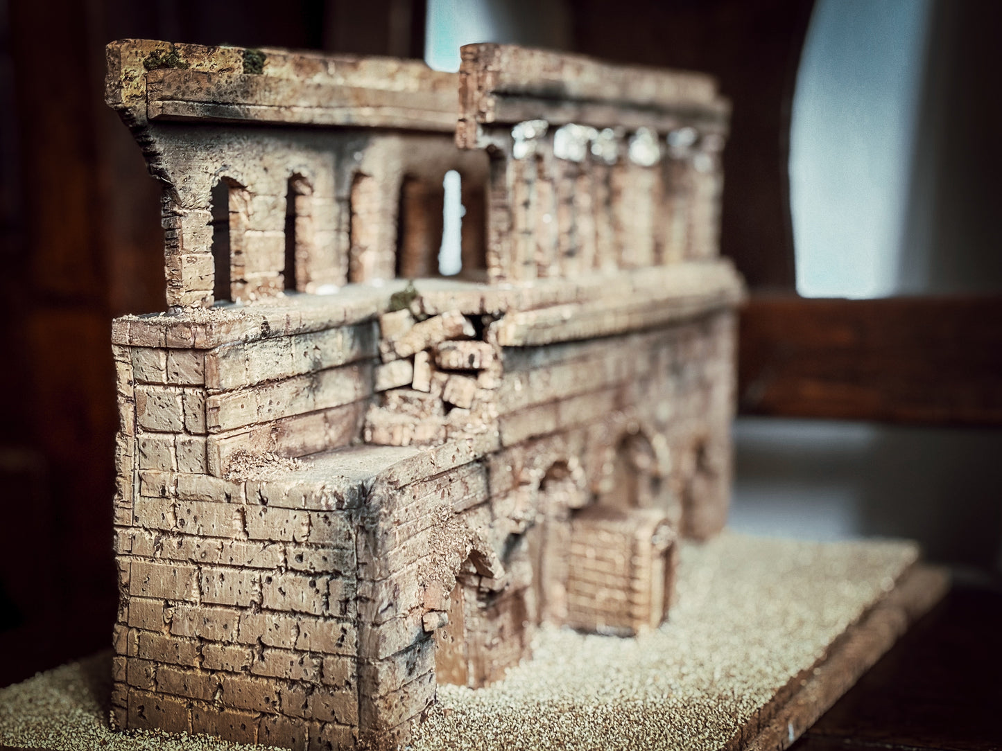 A Cork Model of the Porte Saint-André, Autun