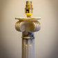 Large Neoclassical Alabaster Table Lamp